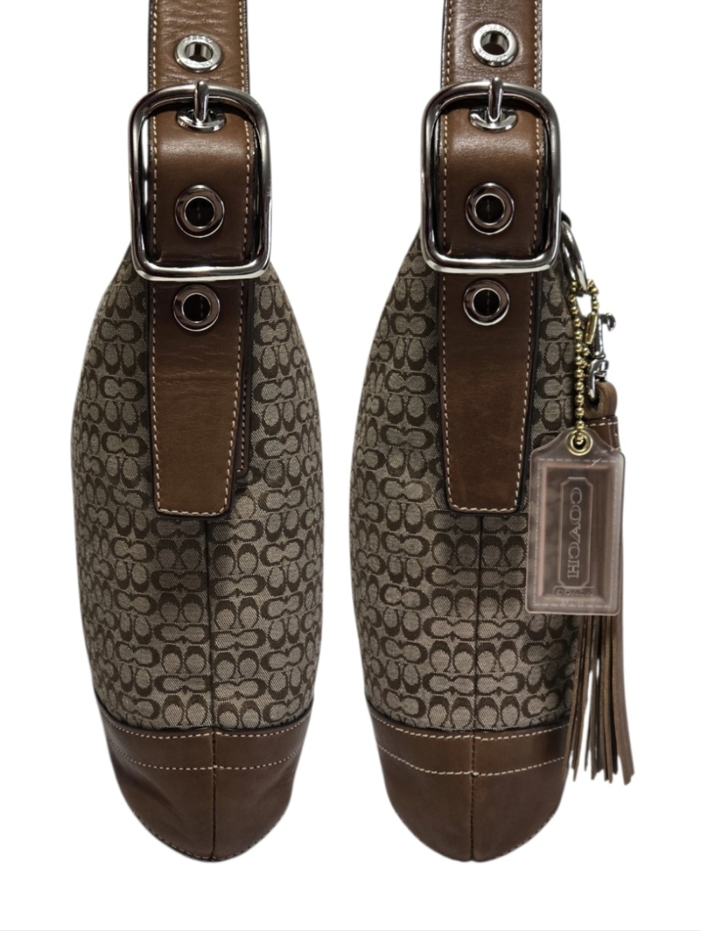 Coach (Vintage) F066-F10417 Signature Mini "C" Covertible/Shoulder Bag-EUC - Picture 5 of 15